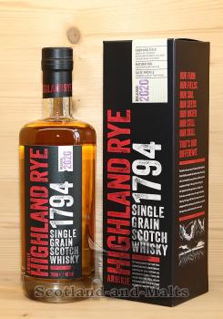 Arbikie Highland Rye 1794 Release 2020 single Grain scotch Whisky mit 48,0% aus der Arbikie Distillery