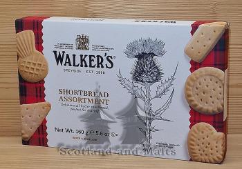 Shortbread Assortment in der 160g Geschenkpackung "Distel" von Walkers Shortbread Ltd.