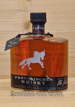 BIO Preussischer Whisky Fass Nr: 124 mit 53,8% - 5 Jahre Spessart Oak + Tawny-Port Cask Finish ohne Verpackung - Preusschische Whisky Destillerie in der Uckermark (DE-ÖKO-006)